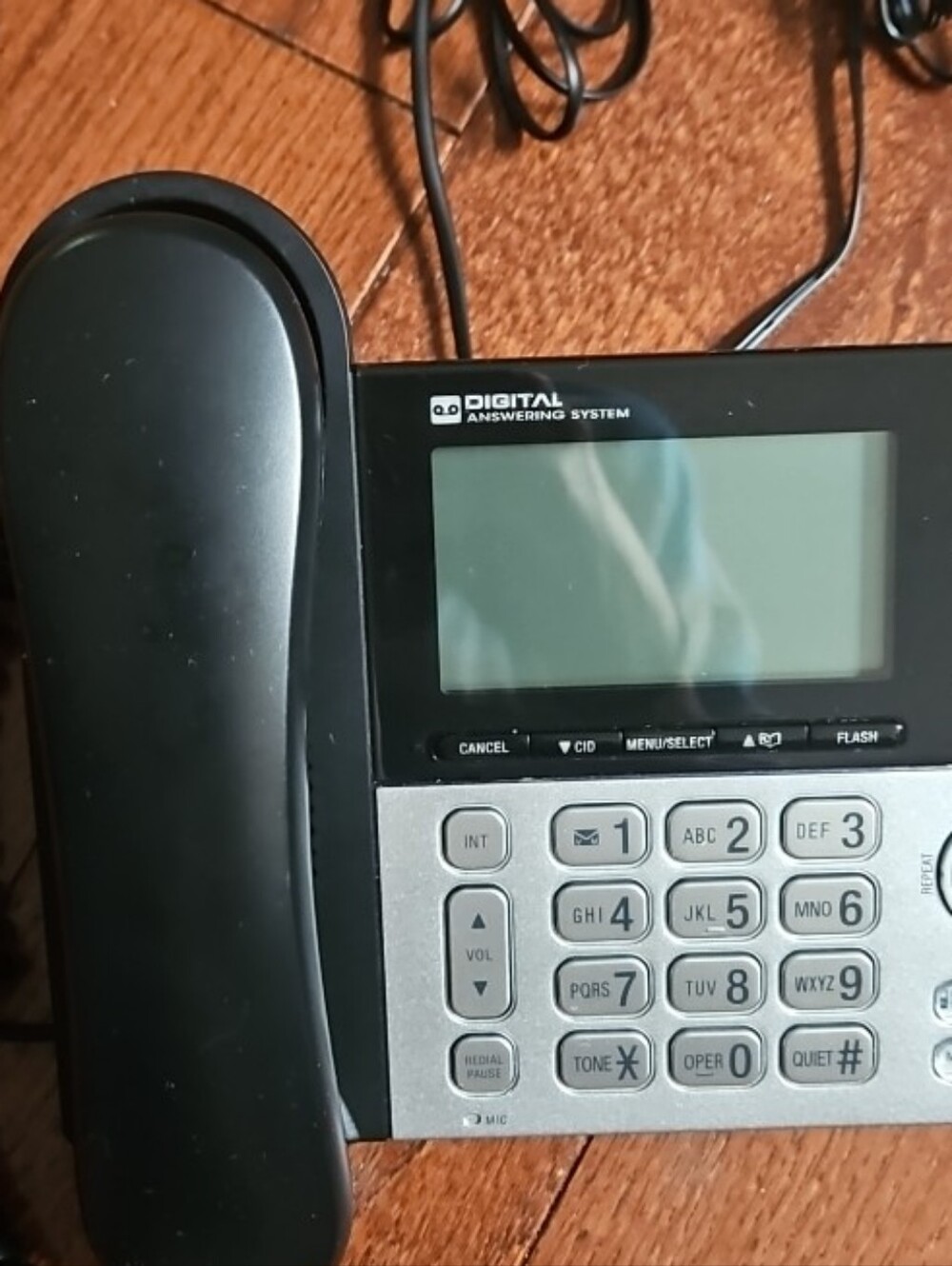 VTech Corded Phone System (CS6949)Digital Answering System(Black & Silver)